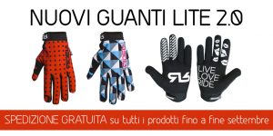 Multicolor and red gloves